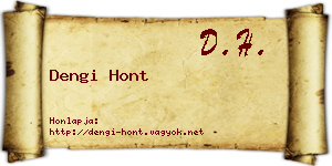Dengi Hont névjegykártya
